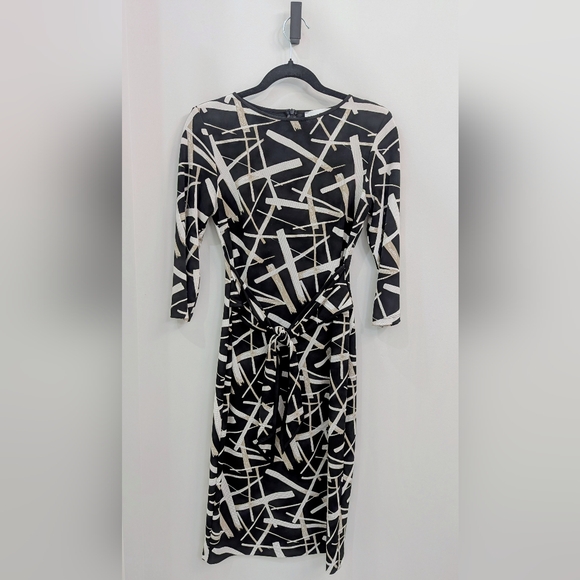 Joseph Ribkoff Dresses & Skirts - Joseph Ribkoff Abstract Black and Cream Dress